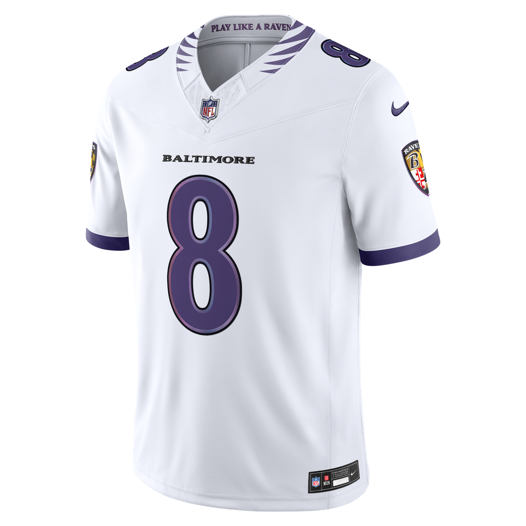 Men's Baltimore Ravens Lamar Jackson Nike White Vapor product image 19