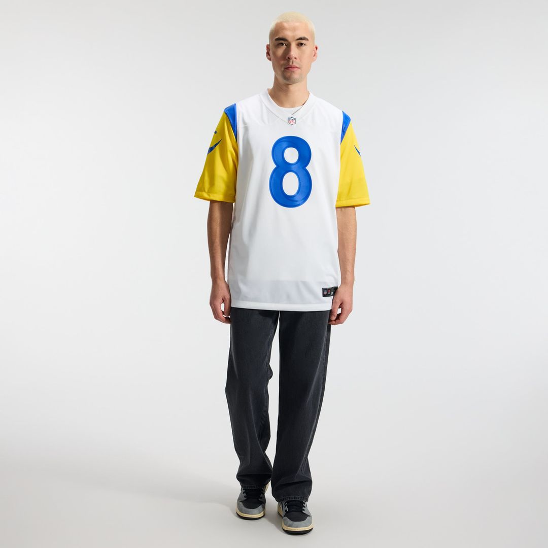 Men's Los Angeles Rams Jared Verse Nike White Game Player product image 4