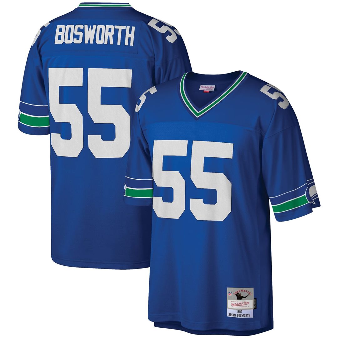 Men's Seattle Seahawks Brian Bosworth Mitchell & Ness Royal product image 1