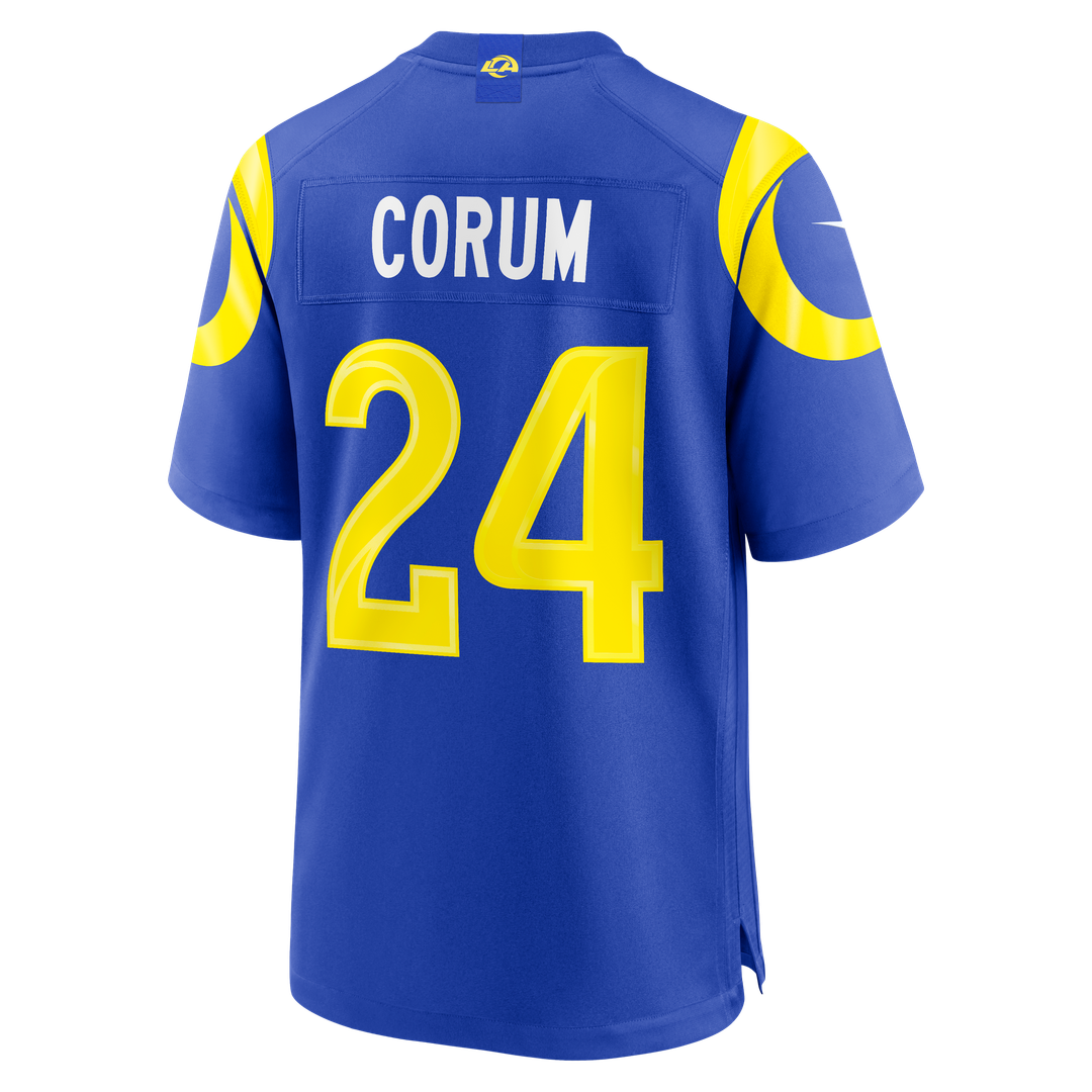 Men's Los Angeles Rams Blake Corum Nike Royal Game Jersey product image 3