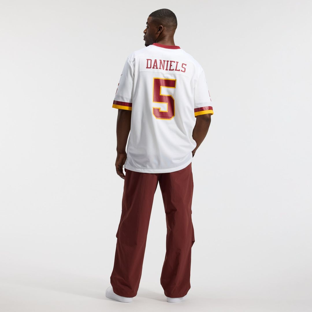 Men's Washington Commanders Jayden Daniels Nike White Game product image 5