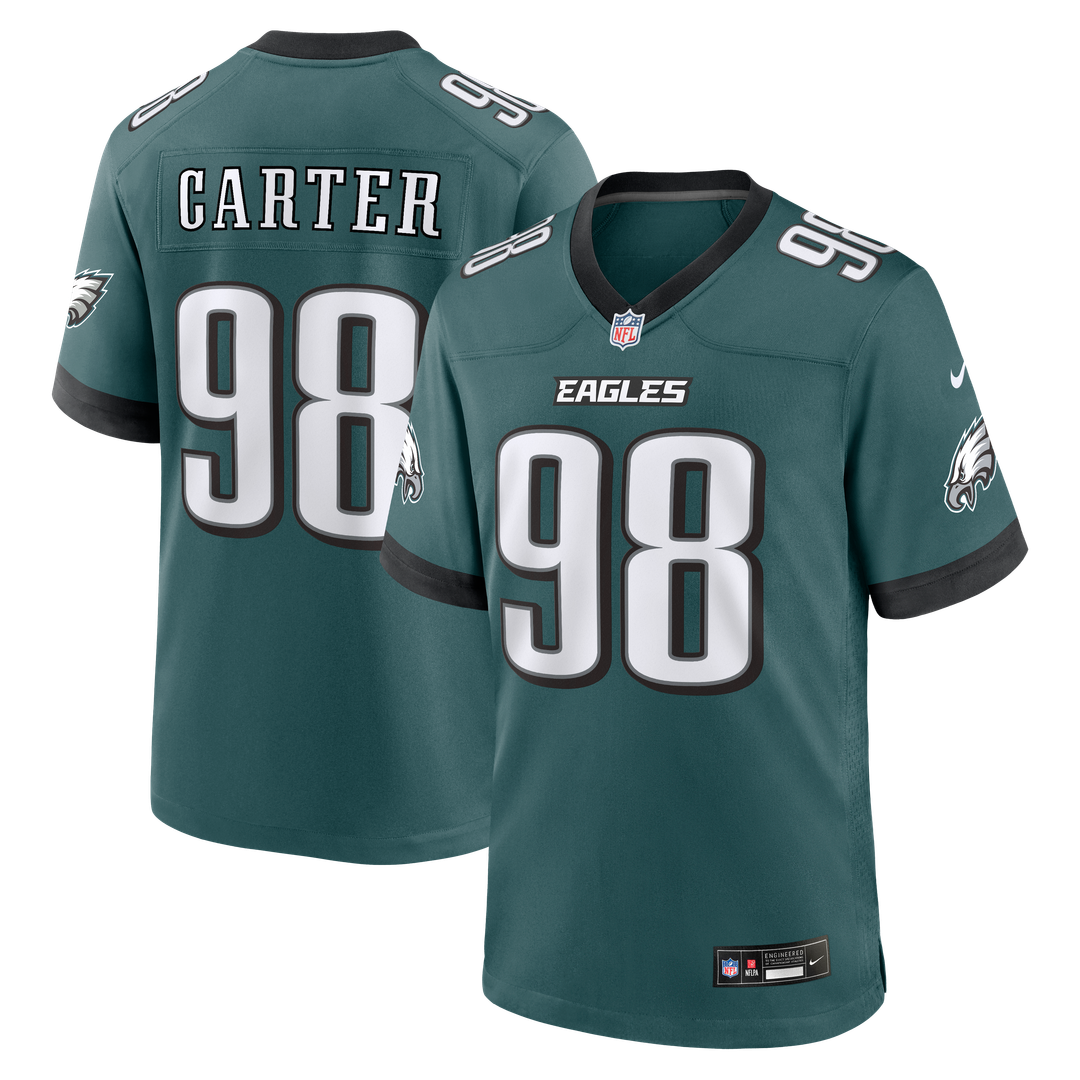 Men's Philadelphia Eagles Jalen Carter Nike Midnight Green product image 1
