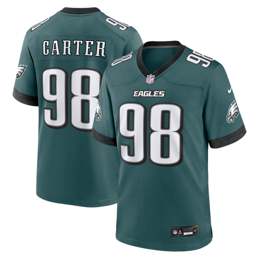 Men's Philadelphia Eagles Jalen Carter Nike Midnight Green product image 1