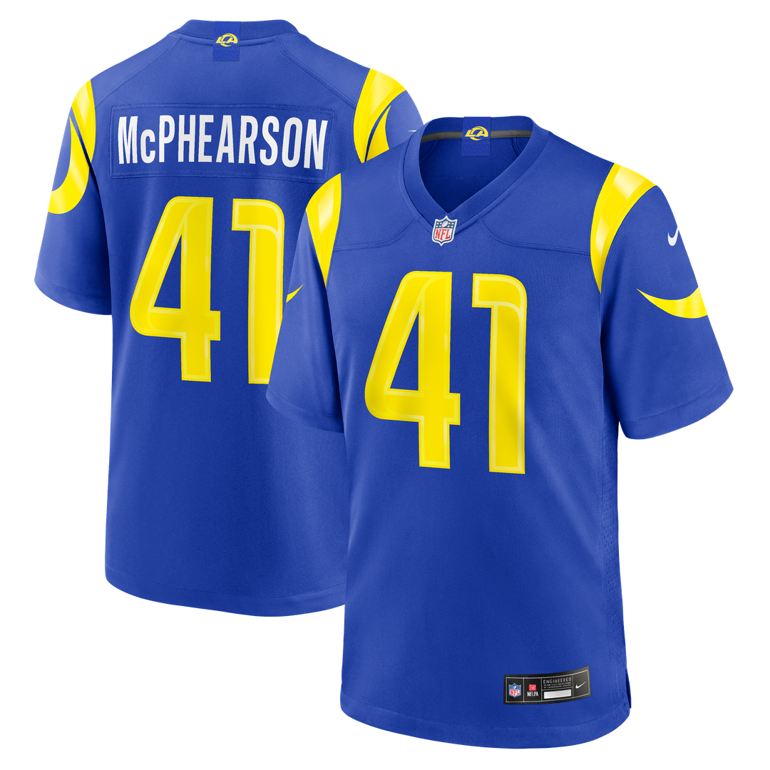 Men's Los Angeles Rams Zech McPhearson Nike Royal Team Game product image 1