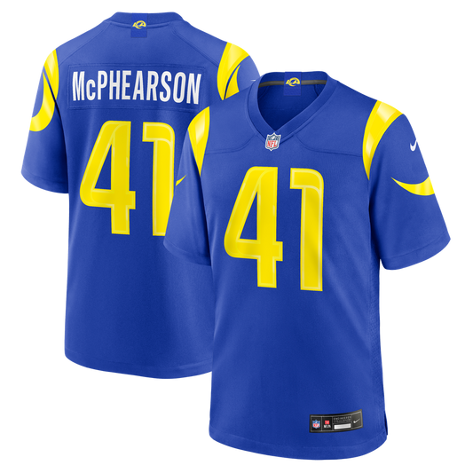 Men's Los Angeles Rams Zech McPhearson Nike Royal Team Game product image 1