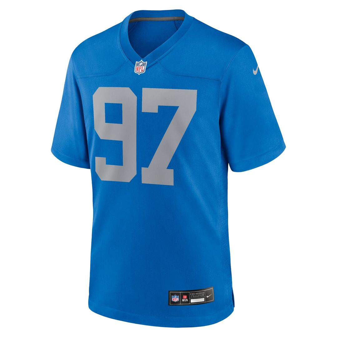 Men's Detroit Lions Aidan Hutchinson Nike Blue Alternate product image 2