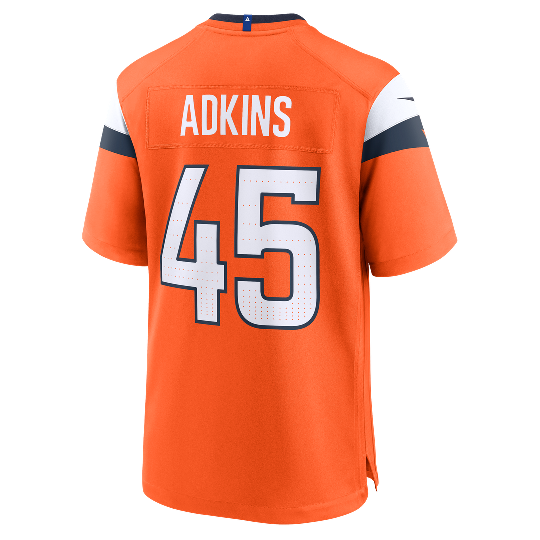 Men's Denver Broncos Nate Adkins Nike Orange Team Game product image 3