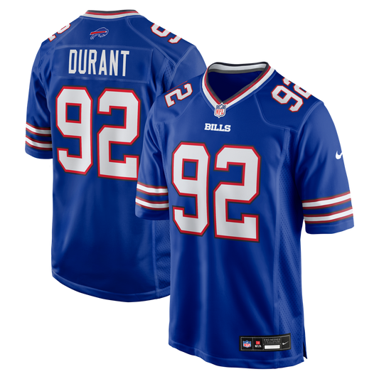Men's Buffalo Bills Zane Durant Nike Royal Team Game Jersey product image 1
