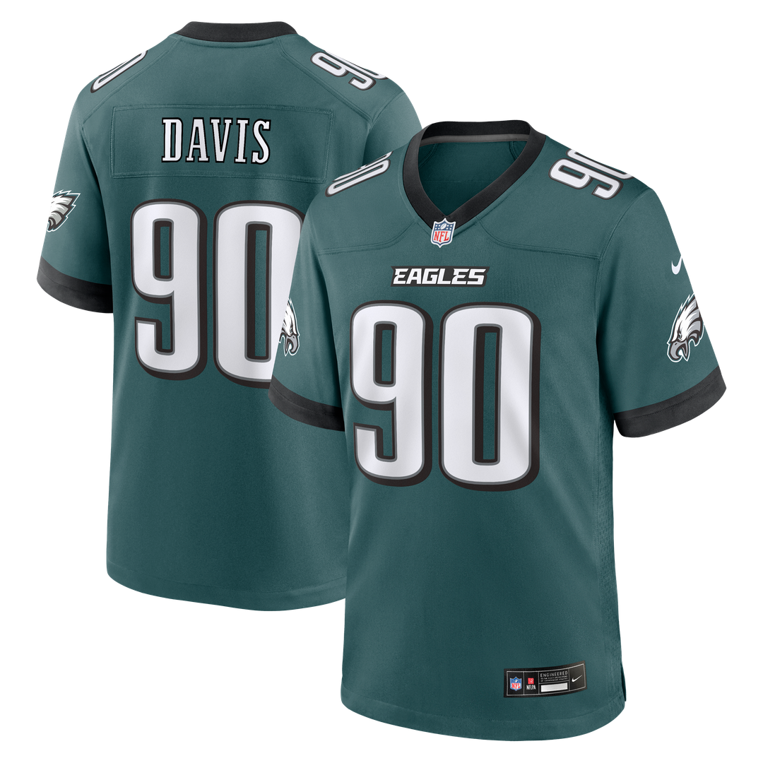 Men's Philadelphia Eagles Jordan Davis Nike Kelly Green product image 13