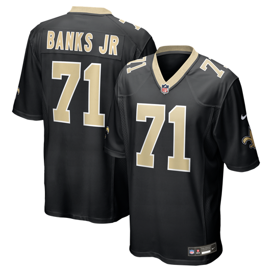 Men's New Orleans Saints Kelvin Banks Jr. Nike Black Game product image 1