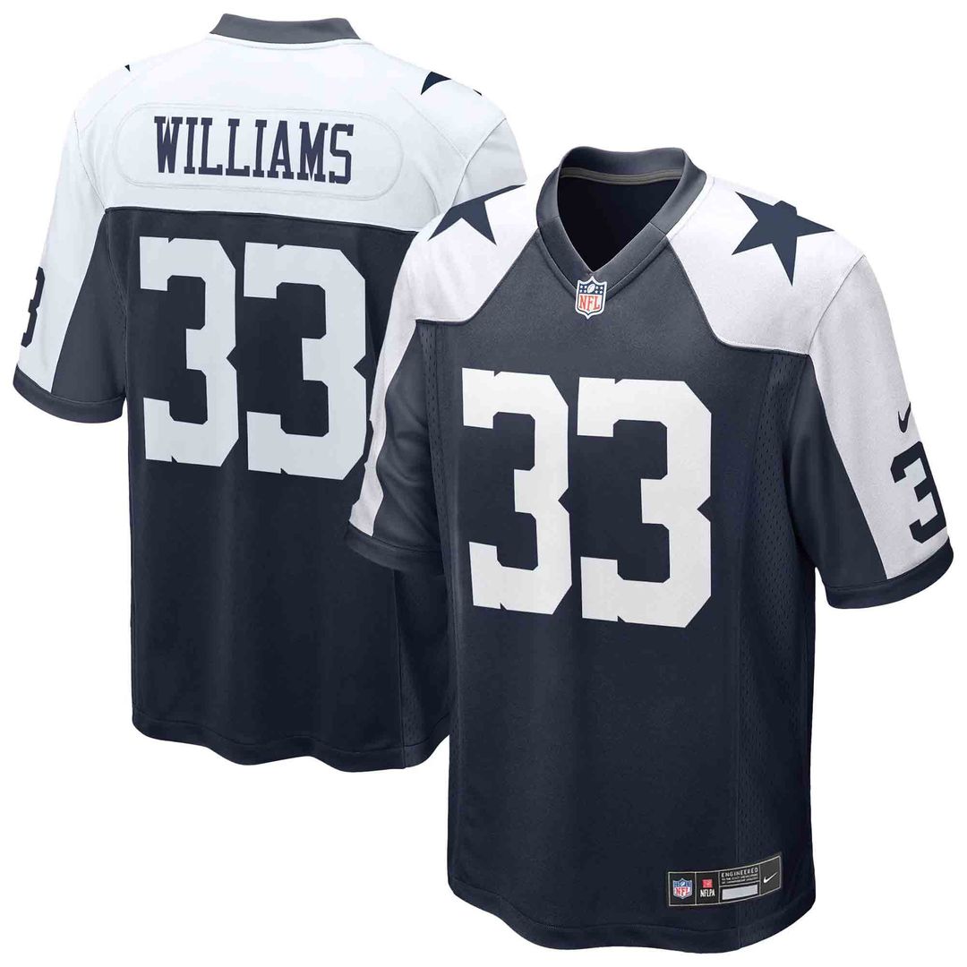 Men's Dallas Cowboys Javonte Williams Nike Navy Alternate product image 1