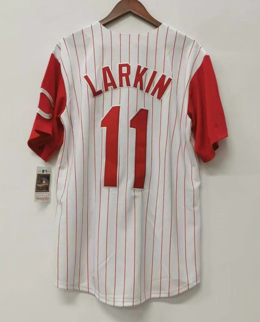 Barry Larkin Cincinnati Reds Jersey Mitchell & Ness product image 2, provided for visual reference and product detail review