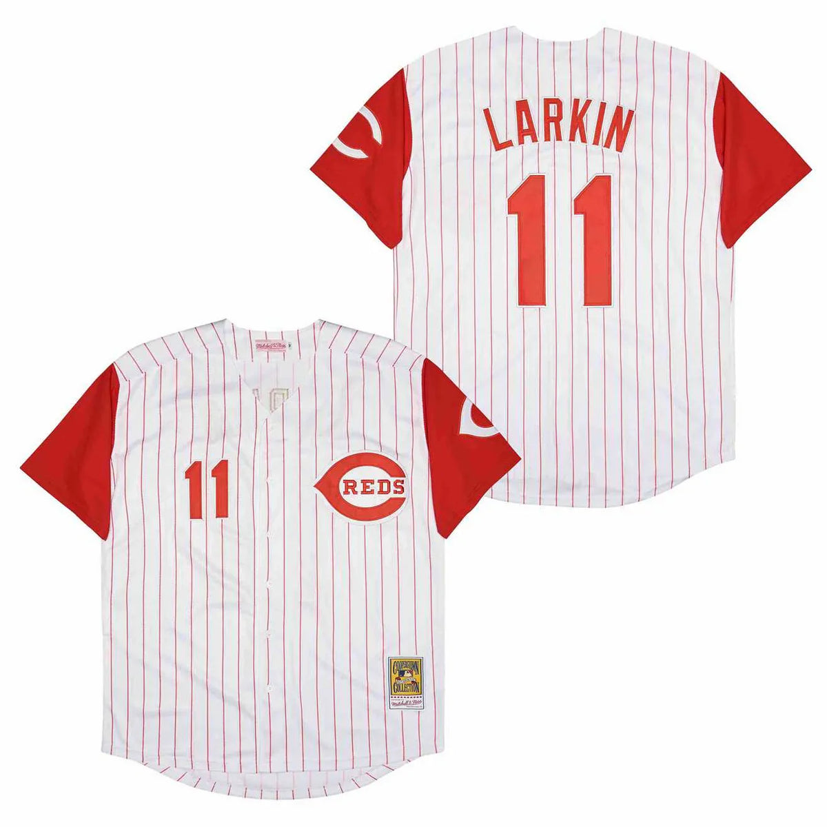 Barry Larkin Cincinnati Reds Jersey Mitchell & Ness product image 1, provided for visual reference and product detail review