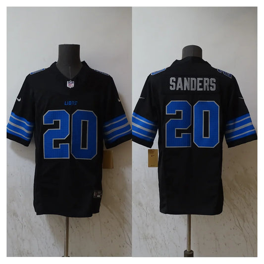 Barry Sanders Detroit Lions Official NFL Nike Jersey NIKE black 2024 product image 1, provided for visual reference and