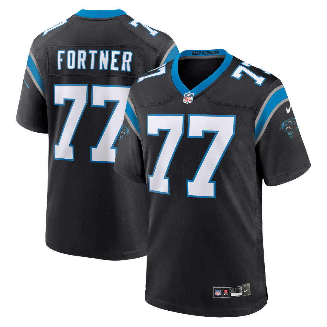 Men's Carolina Panthers Luke Fortner Nike Black Team Game product image 1
