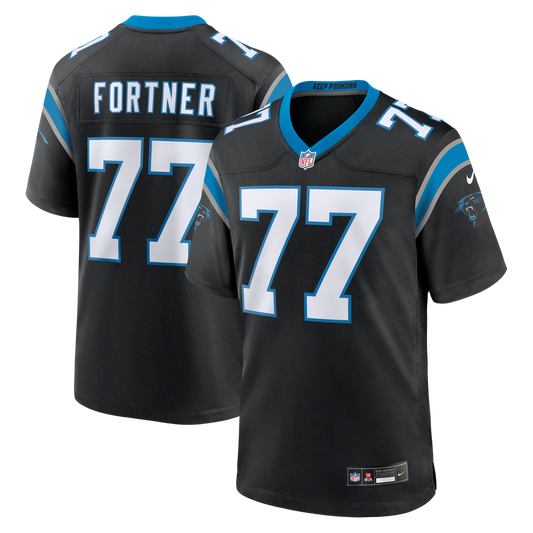 Men's Carolina Panthers Luke Fortner Nike Black Team Game product image 1