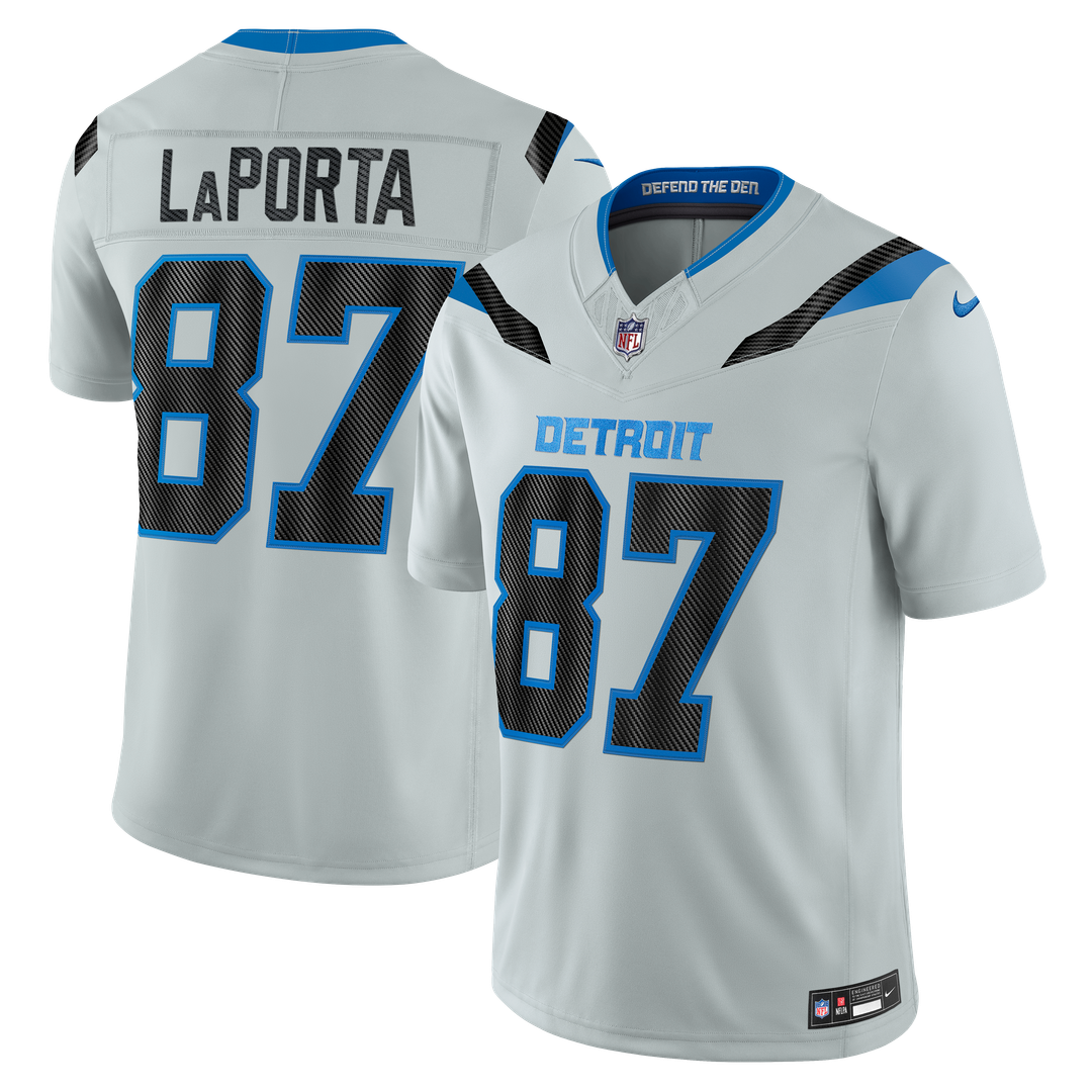 Men's Detroit Lions Sam LaPorta Nike Silver 2026 Rivalries product image 1