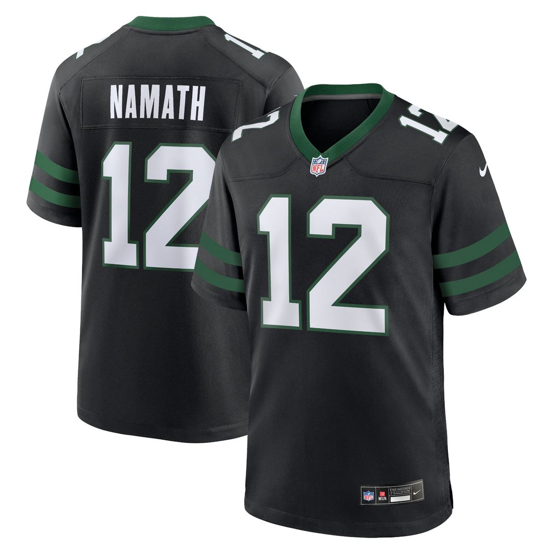 Men's New York Jets Joe Namath Nike Legacy Black Alternate product image 1