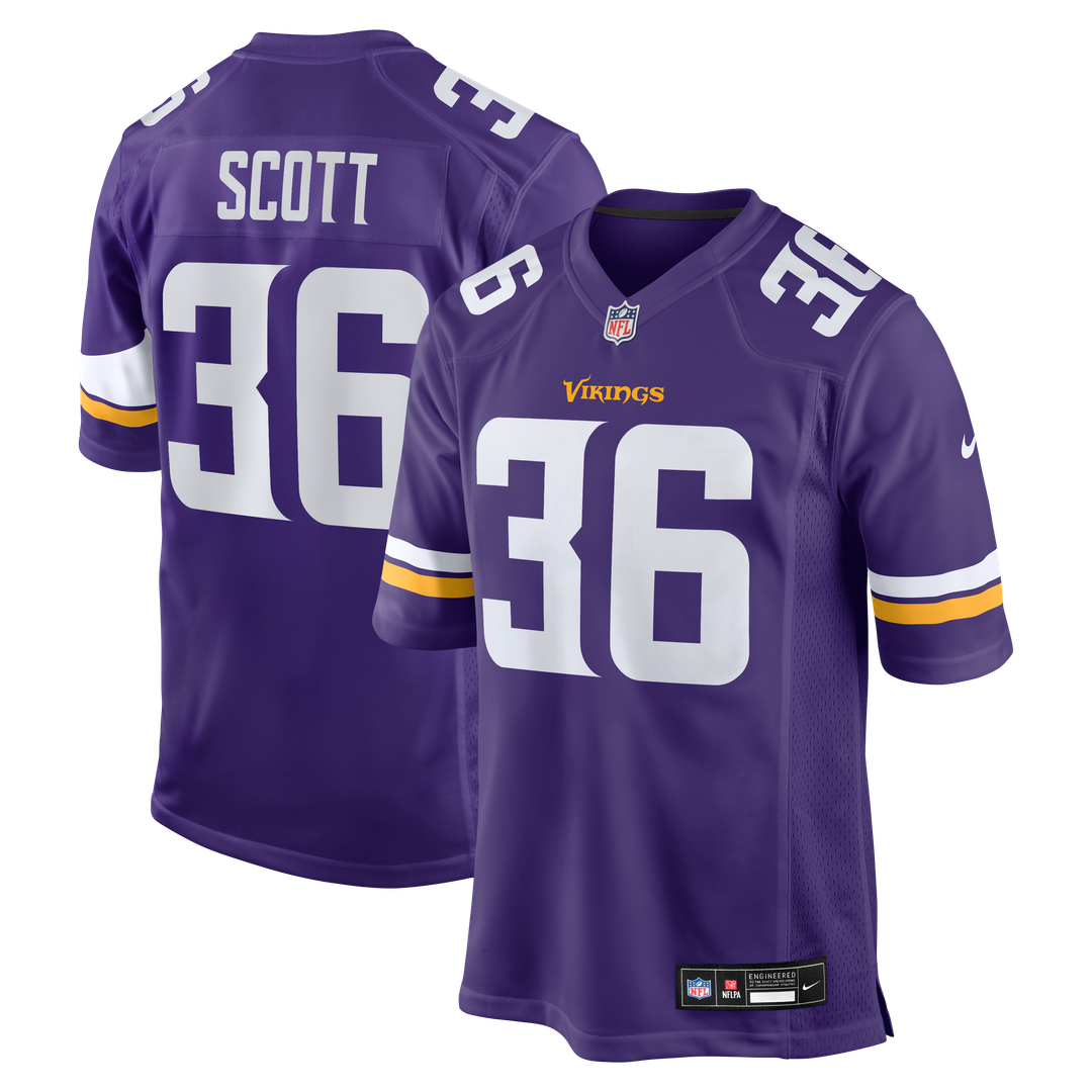 Men's Minnesota Vikings Zavier Scott Nike Purple Team Game product image 1