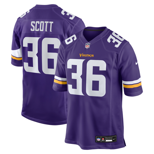 Men's Minnesota Vikings Zavier Scott Nike Purple Team Game product image 1