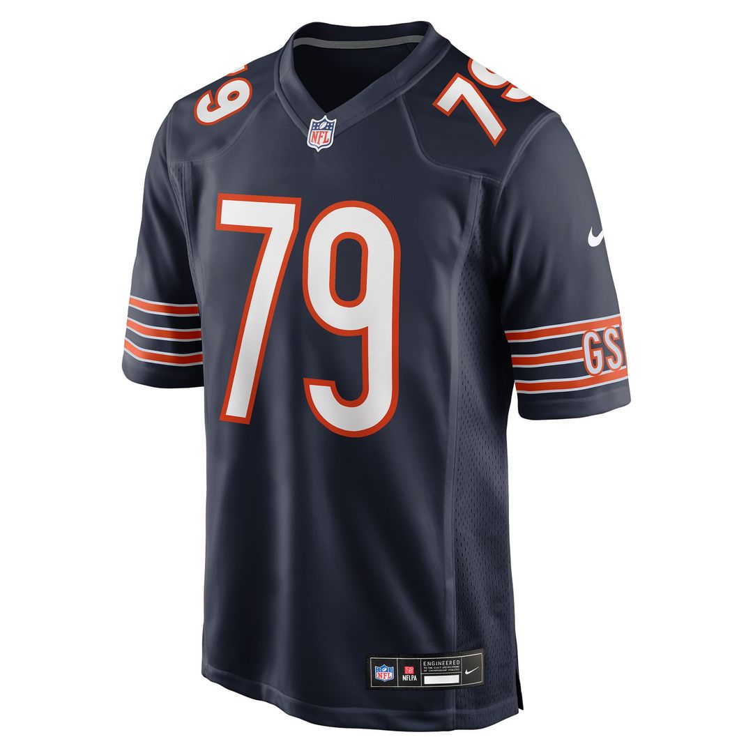 Men's Chicago Bears Theo Benedet Nike Navy Team Game Jersey product image 2