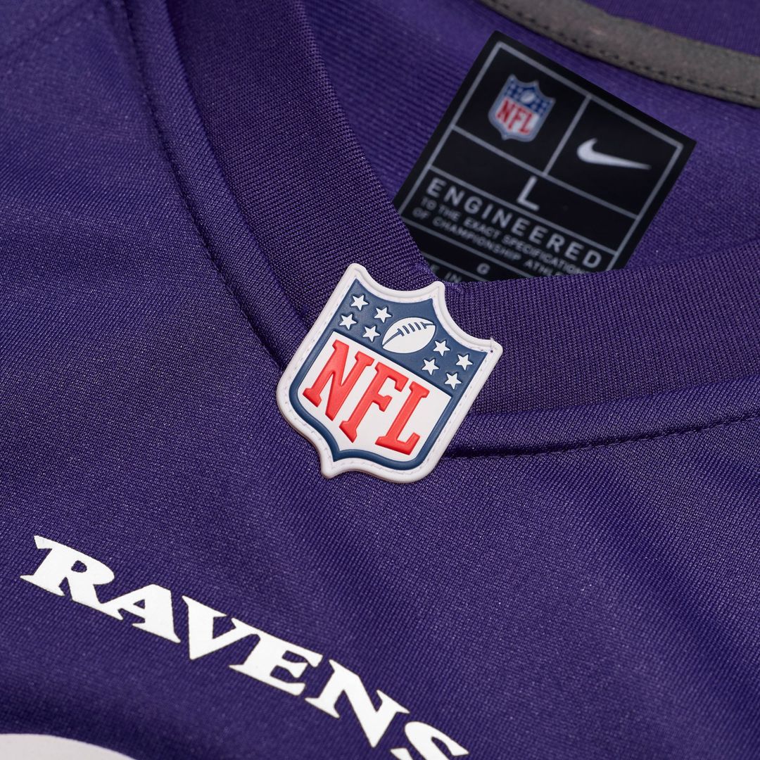 Men's Baltimore Ravens Number 1 Dad Nike Purple Game Jersey product image 4