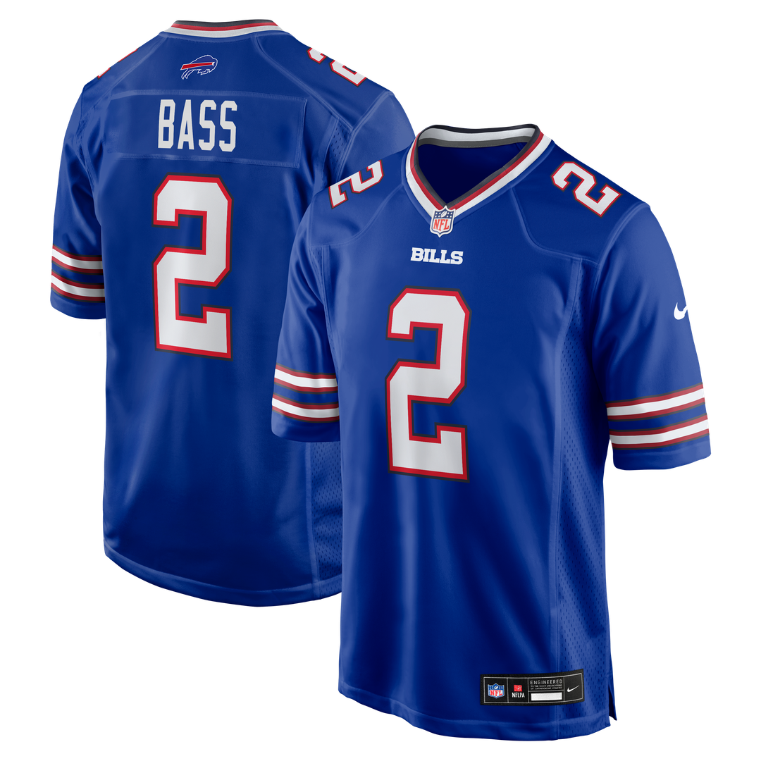 Men's Buffalo Bills Tyler Bass Nike Royal Game Player Jersey product image 1