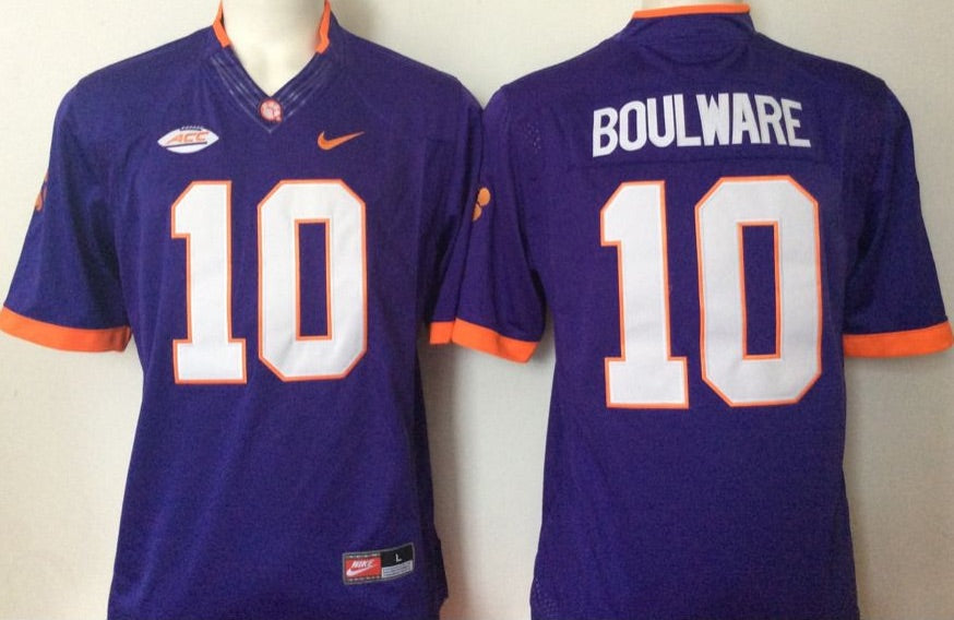 Ben Boulware Clemson Tigers Jersey Nike Blue product image 1, provided for visual reference and product detail review