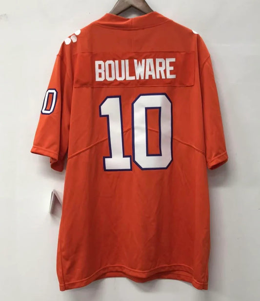 Ben Boulware Clemson Tigers Jersey Orange NIKE product image 1, provided for visual reference and product detail review