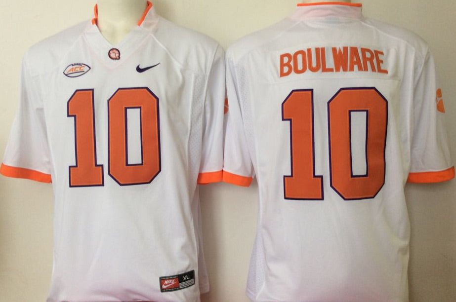 Ben Boulware Clemson Tigers Jersey white NIKE product image 1, provided for visual reference and product detail review