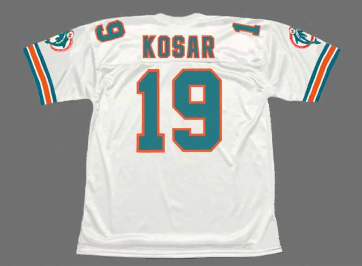 Bernie Kosar 1994 Miami Dolphins NFL Mitchell & Ness Jersey product image 1, provided for visual reference and product