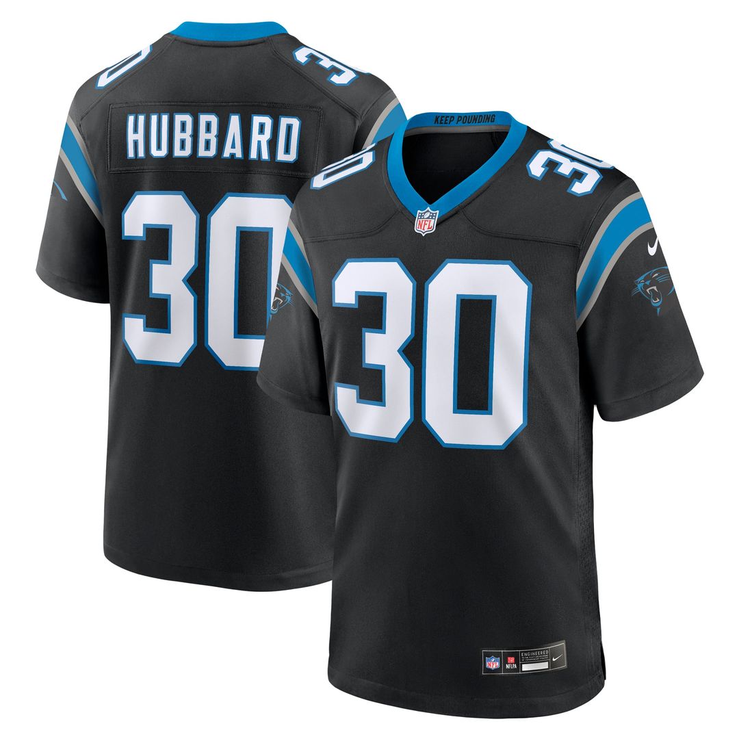 Men's Carolina Panthers Chuba Hubbard Nike Black Team Game product image 7