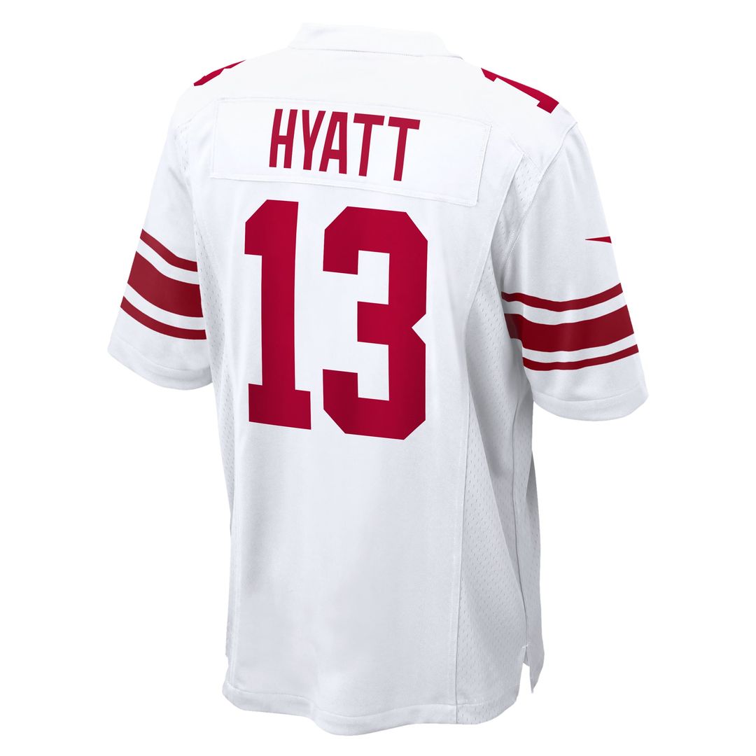 Men's New York Giants Jalin Hyatt Nike White Game Jersey product image 6