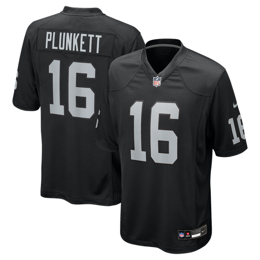 Men's Las Vegas Raiders Jim Plunkett Nike Black Game product image 1