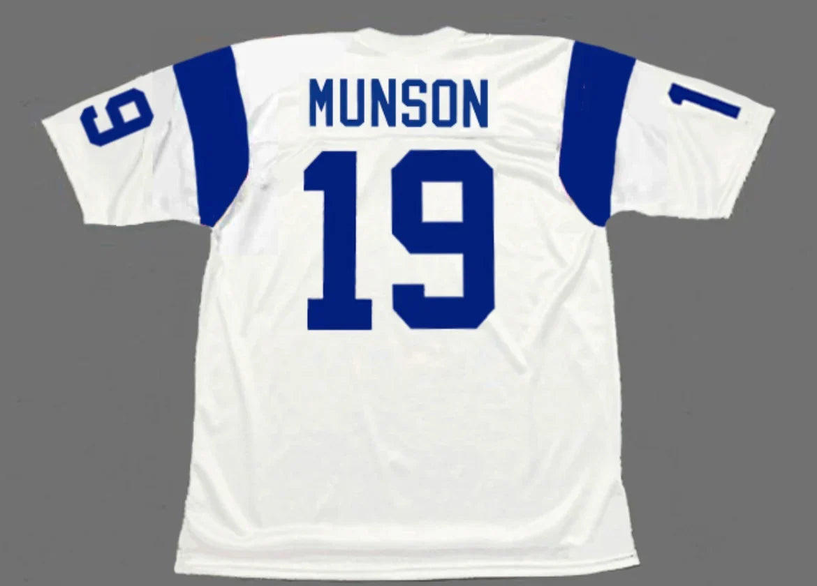 Bill Munson 1967 Los Angeles Rams NFL Mitchell & Ness Jersey product image 1, provided for visual reference and product