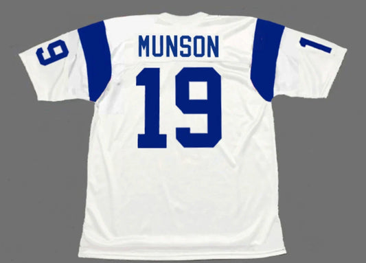 Bill Munson 1967 Los Angeles Rams NFL Mitchell & Ness Jersey product image 1, provided for visual reference and product