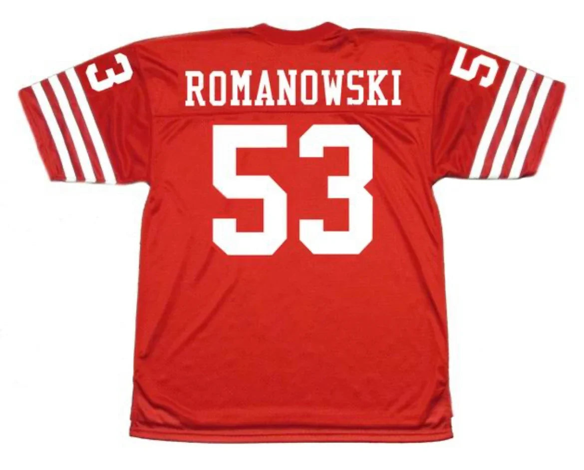 Bill Romanowski San Francisco 49ers Jersey Mitchell & Ness product image 1, provided for visual reference and product detail