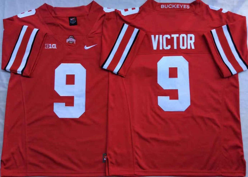 Binjimen Victor Ohio State Buckeyes Jersey red product image 1, provided for visual reference and product detail review
