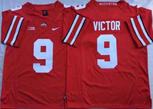 Binjimen Victor Ohio State Buckeyes Jersey red product image 1, provided for visual reference and product detail review