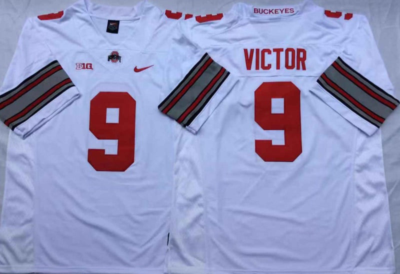 Binjimen Victor Ohio State Buckeyes Jersey white NIKE product image 1, provided for visual reference and product detail