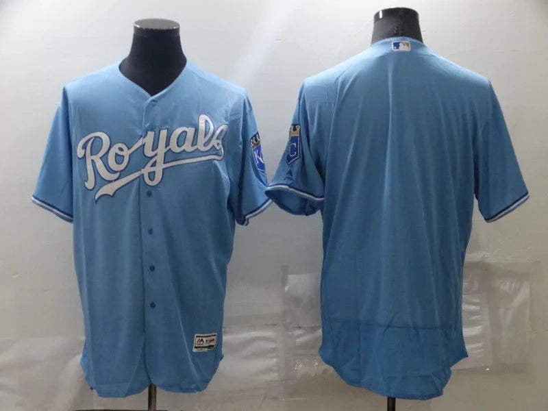 Kansas City Royals Jersey Majestic no name blank back product image 1, provided for visual reference and product detail