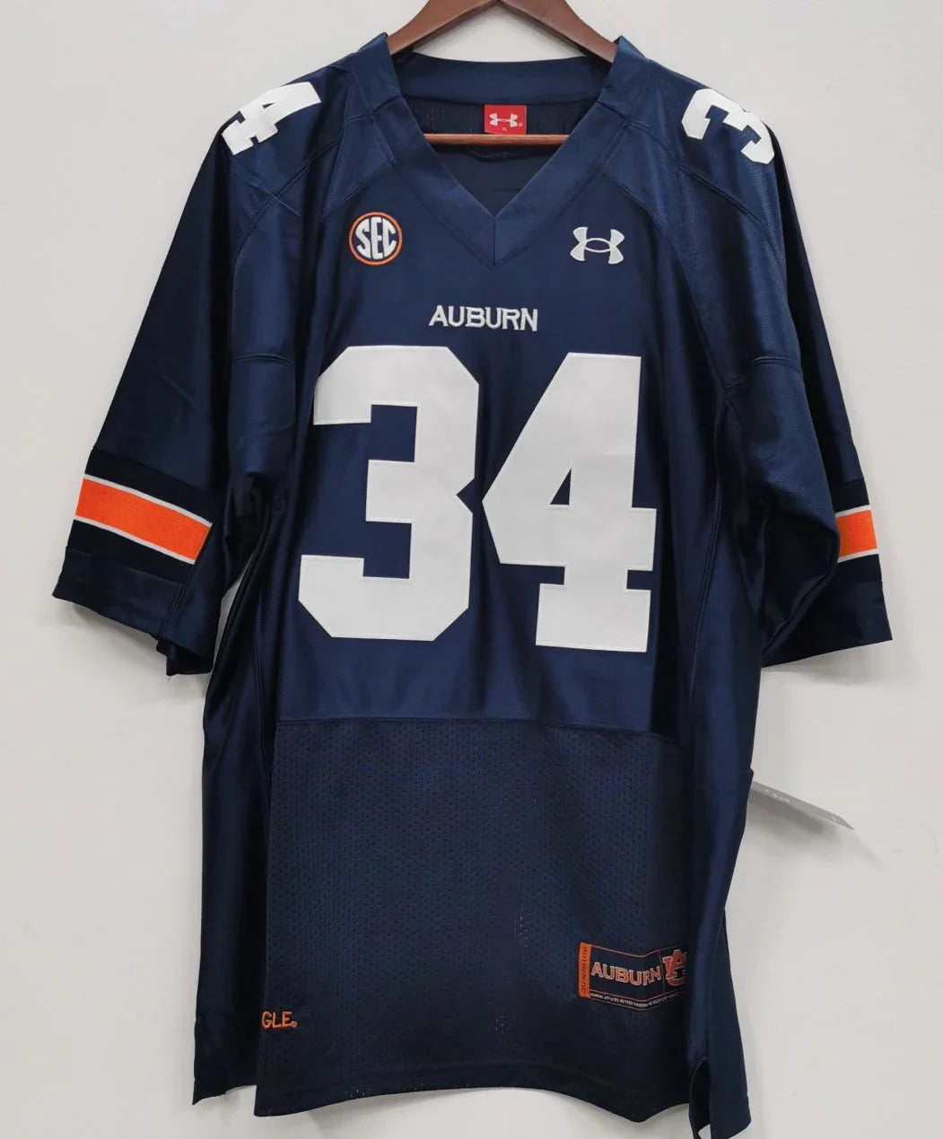 Bo Jackson Auburn Tigers Jersey Blue product image 2, provided for visual reference and product detail review