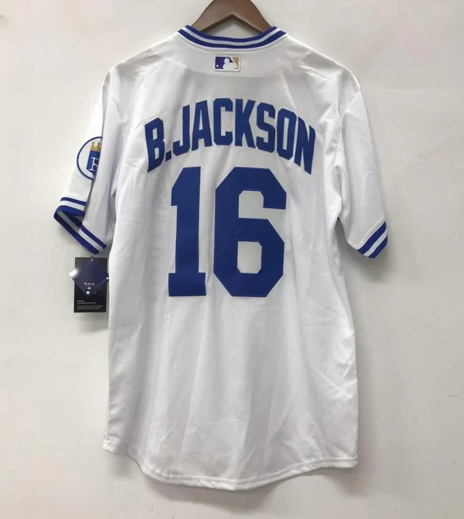 Bo Jackson Kansas City Royals Jersey Nike white product image 2, provided for visual reference and product detail review