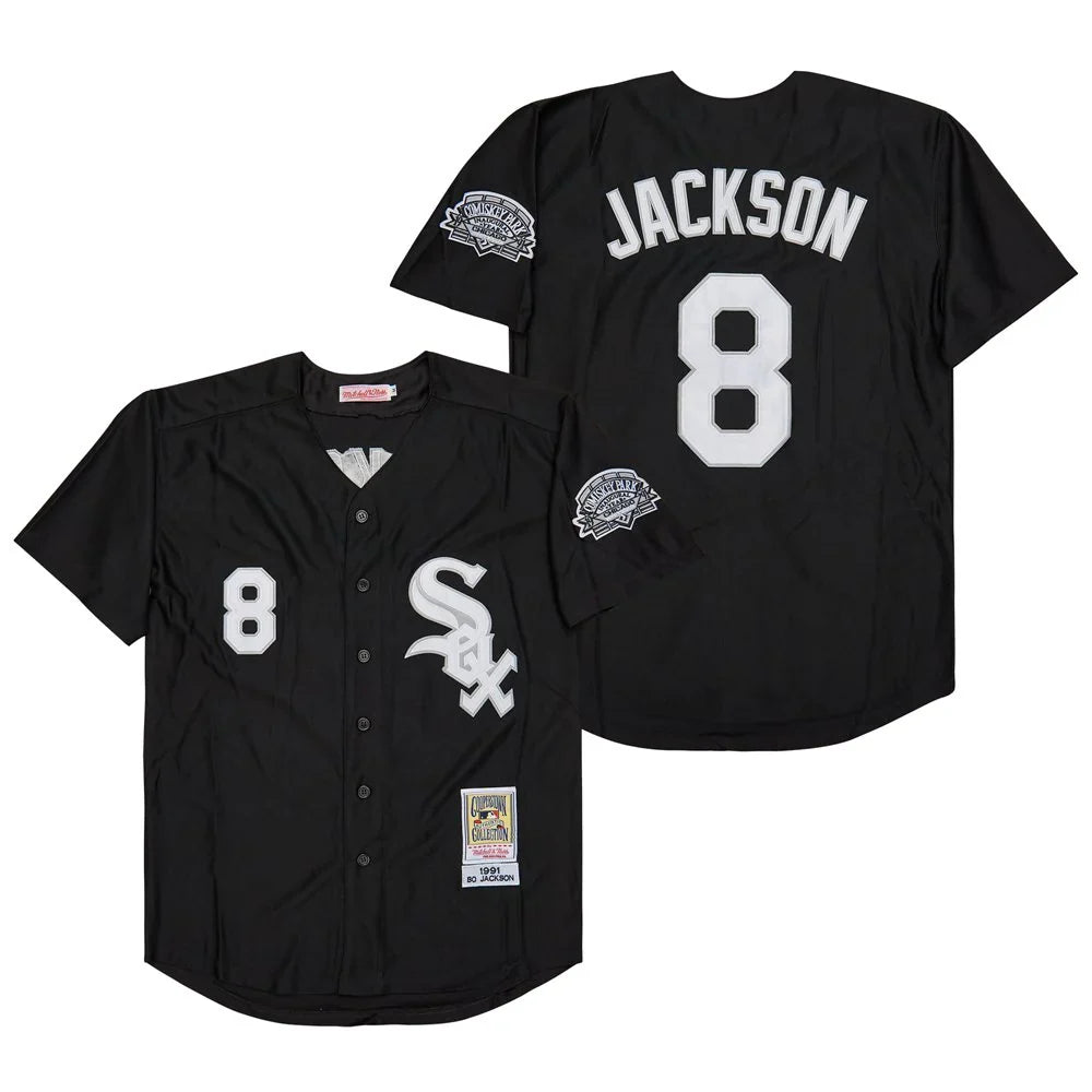Bo Jackson Chicago White Sox Jersey Mitchell & Ness Black product image 1, provided for visual reference and product detail