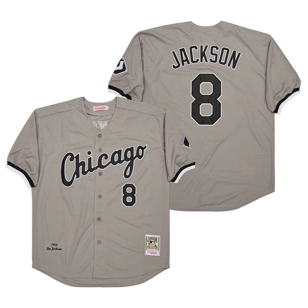 Bo Jackson Chicago White Sox Jersey Mitchell & Ness gray product image 1, provided for visual reference and product detail
