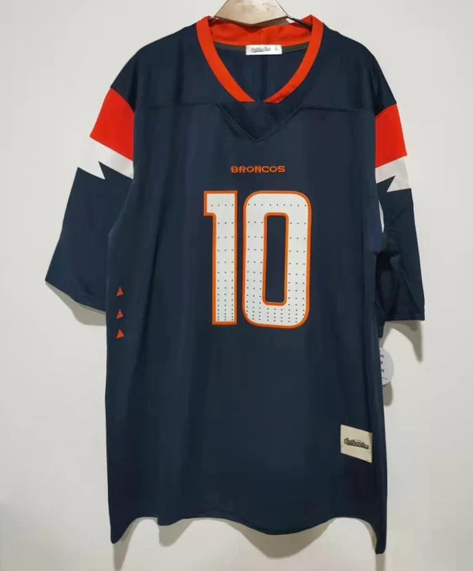 Bo Nix Denver Broncos blue Classic Authentics product image 2, provided for visual reference and product detail review