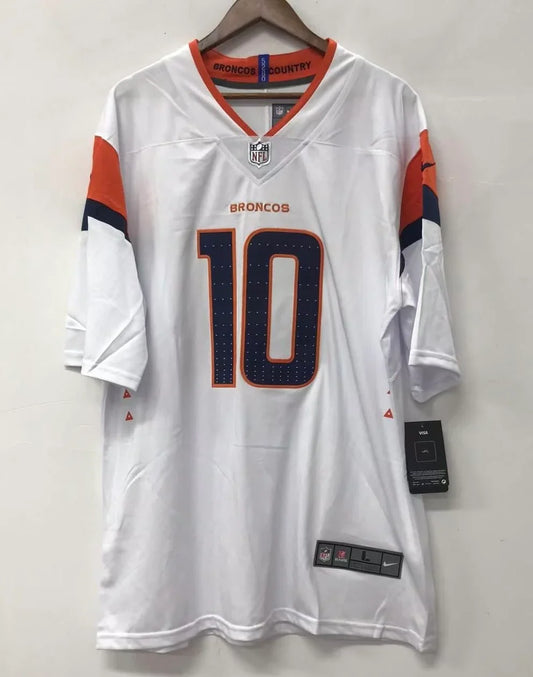Bo Nix Denver Broncos NFL Jersey Nike white product image 1, provided for visual reference and product detail review
