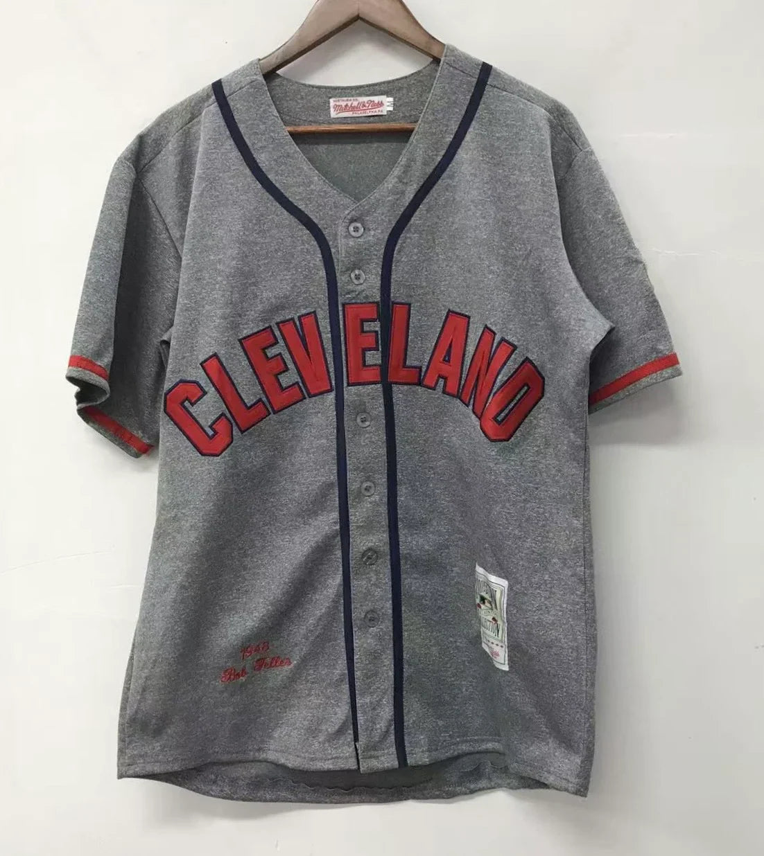 Bob Feller Cleveland Indians Jersey Mitchell & Ness product image 3, provided for visual reference and product detail review