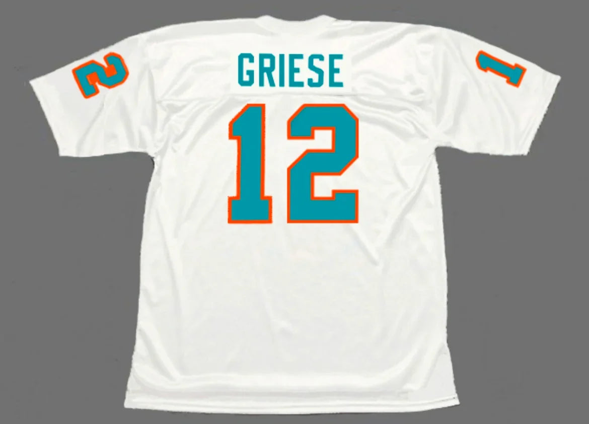 Bob Griese Miami Dolphins Official NFL Jersey Mitchell & Ness White product image 1, provided for visual reference and