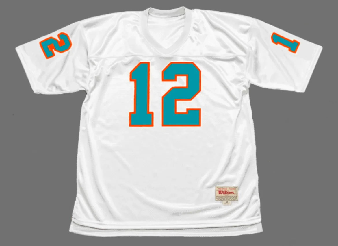 Bob Griese Miami Dolphins Official NFL Jersey Mitchell & Ness White product image 2, provided for visual reference and